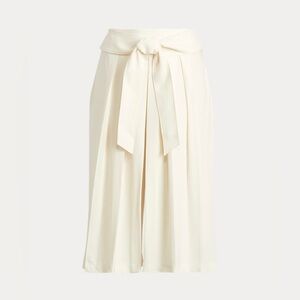 Ralph Lauren Cream Culottes with Tie Waist
